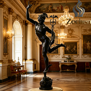 Escultura <span class=keywords><strong>de</strong></span> Bronce <span class=keywords><strong>de</strong></span> Hércules, <span class=keywords><strong>Dios</strong></span> Griego Mensajero, a Tamaño Real, con Detalles Realistas, para Decoración <span class=keywords><strong>de</strong></span> Jardín y Plaza - Product Image 2