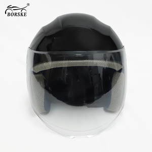 Casco de Motocicleta Borske Clásico Retro de Seguridad, Casco Abierto para Motocicleta y Scooter - Product Image 2