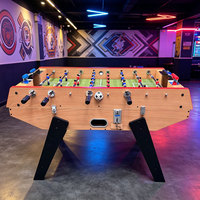 Table de baby-foot commerciale S.Q.F à monnayeur, jeu d'arcade d'intérieur, en bois MDF, tiges chromées, joueurs en ABS, pieds robustes, autoportante