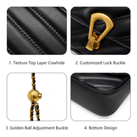 Portefeuille en cuir véritable de marque privée, mini pochette minimaliste pour femmes, sacs à bandoulière pour téléphone, sac à main pour femme