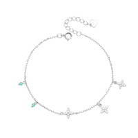 Bracelet en argent sterling 925 avec pendentif fleur de marguerite, chaîne cubaine fine, bijoux pour femmes