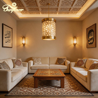 Lustre LED personnalisé de grande taille pour la décoration intérieure des mosquées, restaurants, salles à manger et salons