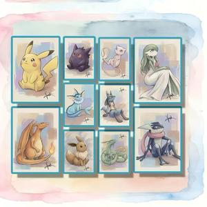 Cartes de jeu de société personnalisées en carton, dessinées à la main, thème Anime, pour décoration d'anniversaire, vente en gros - Product Image 2
