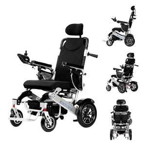<span class=keywords><strong>Fauteuil</strong></span> <span class=keywords><strong>roulant</strong></span> électrique pliable <span class=keywords><strong>tout</strong></span>-<span class=keywords><strong>terrain</strong></span> Baichen, batterie amovible, quatre roues motrices, inclinable, pour adulte - Product Image 1