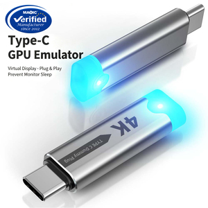 Adaptador de Pantalla Virtual 4K USB C, Emulador EDID Tipo C, 3840x2160 60Hz para Escritorio Remoto, Servidor sin Pantalla - Product Image 1