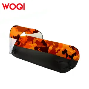 Woqi Outdoor Camping Opvouwbare Luie Print Met Luifel Opblaasbare Sofa Opblaasbare Sofa Seat