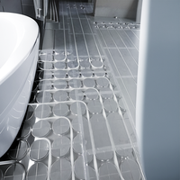 Plancher chauffant XPS. Panneau d'isolation thermique facile à installer XPS + Module de chauffage au sol en aluminium, panneau isolant PS.