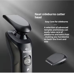 Rasoir électrique pour homme 4D rechargeable USB, lavable à l'eau, à trois têtes, avec fonction étanche pour le visage et la barbe - Product Image 4