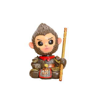 รูปปั้นเรซิ่นซุน วูคงรูปทรงไม่สม่ำเสมอ ของตกแต่งโต๊ะทำงาน ดีไซน์แบบดั้งเดิม น้ำหนักเบา อุปกรณ์สำนักงาน บรรจุภัณฑ์ชิ้นเดียว - Product Image 5