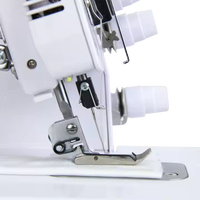 Jukky 257 – Nouvelle machine à coudre surjeteuse mini en métal pour usage domestique et industriel, avec point de recouvrement et double aiguille, idéale pour les vêtements et les tissus.