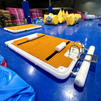 Barry OEM Drop stitch tissu ponton gonflable quai avec protection de bateau tamponneur Jetski quai flottant bateau à moteur quai de stationnement
