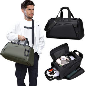 حقيبة دفل رجالية أنيقة مقاومة للماء للسفر، حقيبة رياضية محمولة متعددة الوظائف للتخزين وللتمرين، يمكن حملها على الكتف - Product Image 2