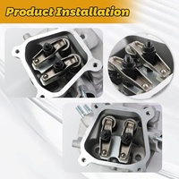 Kit complet d'accessoires pour culbuteur et plaque de guidage GX160, compatible avec les moteurs Honda GX160 GX200 5.5HP 6.5HP