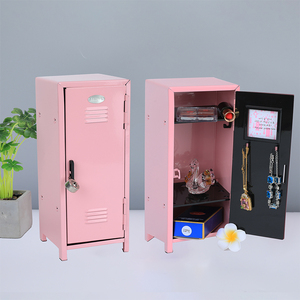 Kids Doll Clothes Mini Metal Kids Locker Storage <strong>Box</strong> for Desk Bedroom Home Office Desktop Storage Organizer <strong>Money</strong> Safe <strong>Lock</strong> <strong>Box</strong> - Product Image 2