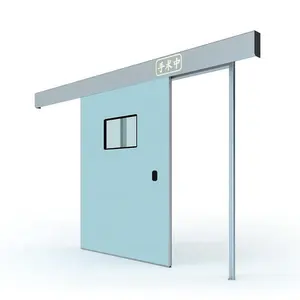 Machine hospitalière Gmp Prix du système en aluminium Panneau sandwich coulissant automatique pour salle blanche Porte coulissante hermétique pour salle blanche