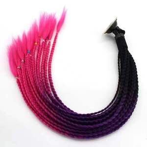 12 Piezas de Trenzas Pequeñas para Casco de Motocicleta, <span class=keywords><strong>Coletas</strong></span>, Trenzas <span class=keywords><strong>con</strong></span> Ventosa de Alta Calidad para Casco - Product Image 1
