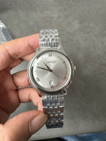 Montre mécanique automatique de luxe pour hommes, style hip-hop, avec cristal saphir, cadran classique argenté, boîtier en acier inoxydable