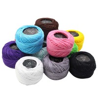 42-Roll 100% katun benang rajut bola Set pola celup jahit silang & bordir benang Kit untuk membuat kerajinan