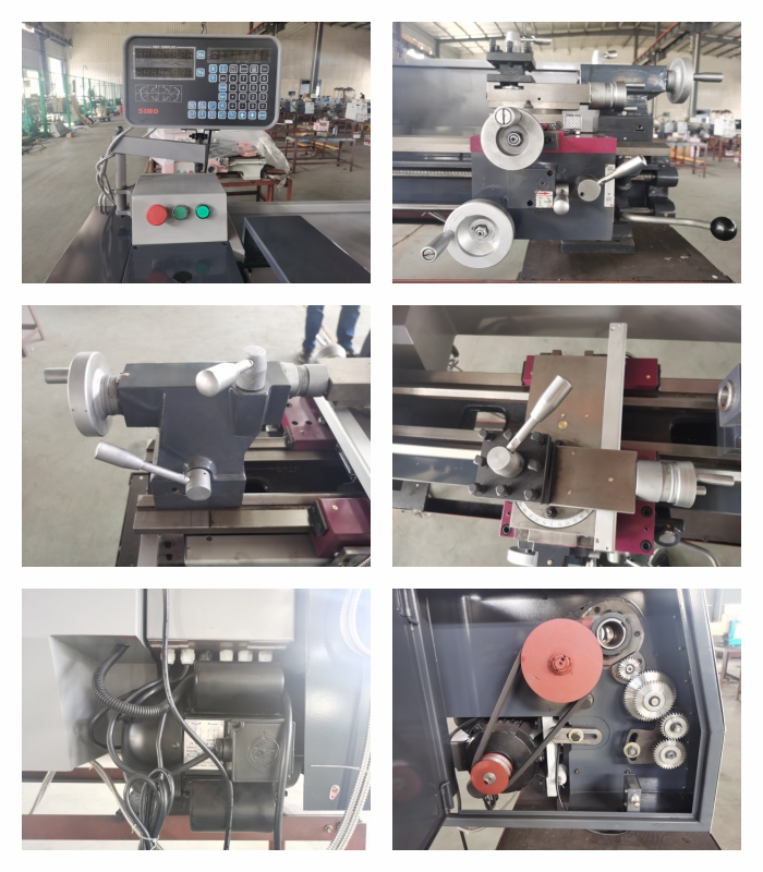(CJM280) manual lathe 38mm spindle bore mini metal lathe machine TL280MX500mm
