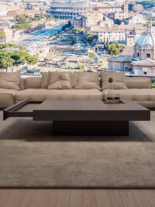 Set di Tavolini da Caffè e da Tè Moderni di Lusso per Soggiorno, <span class=keywords><strong>Design</strong></span> Quadrato con Piano in <span class=keywords><strong>Legno</strong></span> Massello, Durevoli - Product Image 4