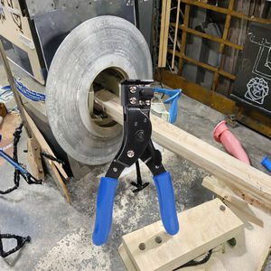 Pince à sertir industrielle en acier pour colliers de serrage métriques avec poignée dentée, outil de sertissage, d'enroulement et de coupe pour fermetures éclair - Product Image 6