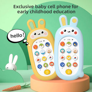 Coque de téléphone en silicone amovible pour enfants, motif lapin de dessin animé, premier cadeau éducatif pour bébé, jouet musical pour téléphone portable - Product Image 2