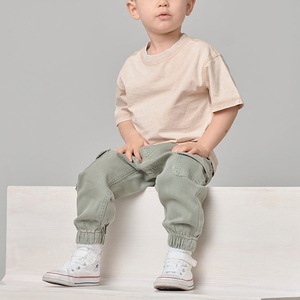 <span class=keywords><strong>Pantalones</strong></span> de Mezclilla Verde Claro para Niños al por Mayor, Tela Elástica, Cintura Elástica, Jeans Personalizados para Bebés Niños y <span class=keywords><strong>Niñas</strong></span> - Product Image 4