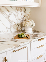 SH STONE Calacatta Vagli Or Marbre Italien Naturel Blanc De Luxe Moderne Villa Plancher Mur Dalle De Marbre Poli pour Comptoirs