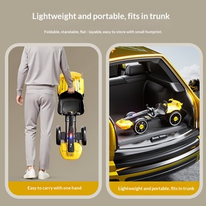 Kart électrique populaire pour enfants, quatre roues, en plastique, unisexe, pour les 2-6 ans, portable, télécommandé, pliable - Product Image 3