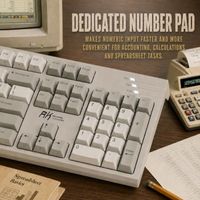 OEM ODM Wired Mechanical Keyboard Full Size Gasket Mount with 104 Keys PBT Keycaps and Number Pad