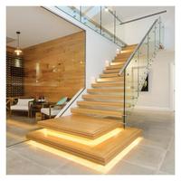 Escalier flottant sur mesure pour intérieur, fourni directement par l'usine, pour bâtiments commerciaux, hôtels, villas, projets d'escaliers flottants