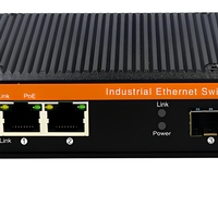 Switch industriel Gigabit à fibres optiques, ports Ethernet, switch non géré, DC12-57V -40~85 ℃    Mount