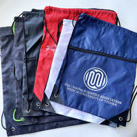 Sacs à dos à cordon en nylon et polyester, écologiques, faits à la main, recyclables, réutilisables, imperméables, avec logo personnalisé, pouvant contenir des chaussures