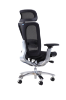 Chaise de bureau en cuir véritable PU ergonomique, confortable et moderne au design moderne.