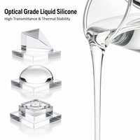 Caoutchouc de silicone liquide de qualité optique haute transparence DSA-7150, dureté Shore A 50, pour le moulage d'appareils optiques