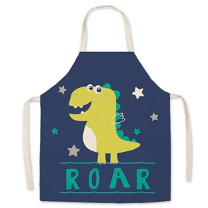 Breathable Reusable Cartoon Cooking Sleeveless <b>Apron</b> Linen-Style Fabric Lightweight & Adjustable for Hot Kitchens <b>Work</b> <b>Apron</b> - Product Image 3