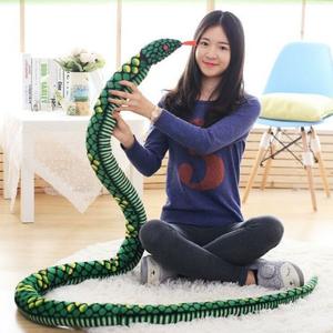 Jouet serpent Simulation Python Plaque Peluche <span class=keywords><strong>Cobra</strong></span> Poupée Grande  Cadeau amusant pour les garçons et les filles Prix de gros d'usine - Product Image 2