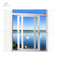 Ventanas correderas Ventana Deslizante Temperamento estándar australiano Diseño de parrilla de vidrio de doble esmalte Ventanas correderas de plástico PVC UPVC Barato