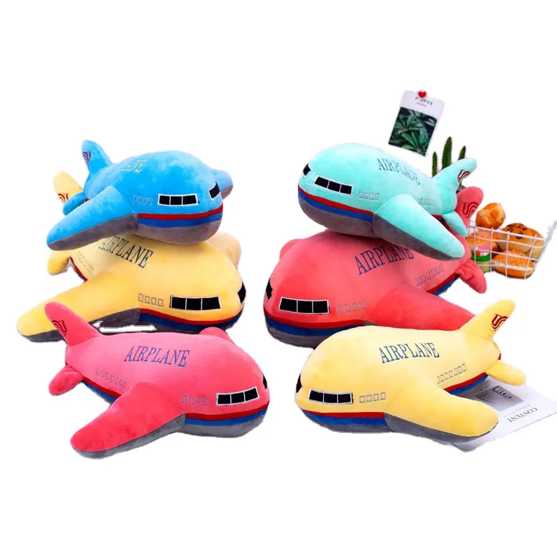 Simulation plane plush toy children's aircraft large pillow child appease doll birthday gift