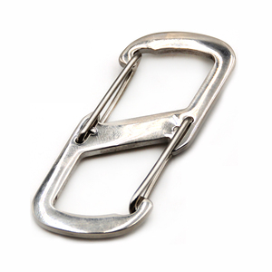 OEM Multifunctional Metal Keychain Carabiner High Quality Wire Rope Fitting S Snap Hook