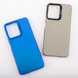 Moda tinta unita vernice metallizzata doppi lati IMD silk lens LOGO soft tpu cover per cellulare per redmi note 13 12 11 pro plus - Product Image 3