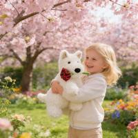 Jelly Catt Munro Scottie Dog 'Love You' Jouets en peluche de haute qualité, chien en peluche mignon, poupée en peluche, parfait pour un cadeau d'anniversaire