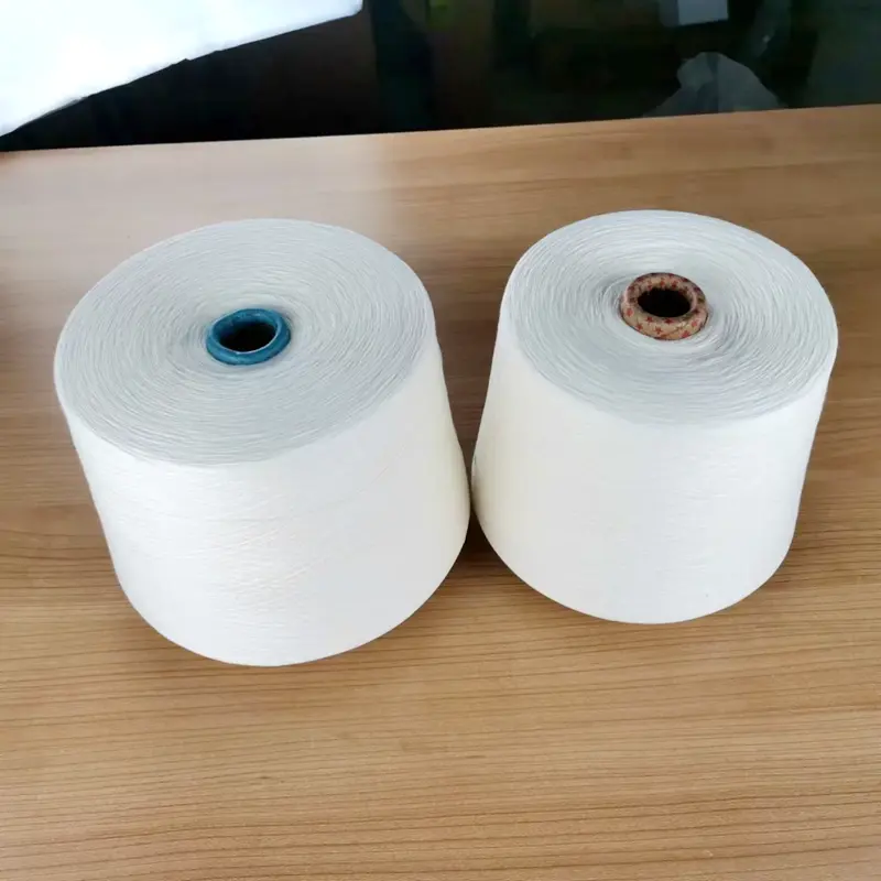 Factory wholesale cheap price high quality raw white embryo 32S/1 70% Polyester 30% Viscose blended yarn for knitting sweater