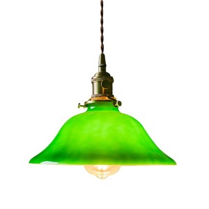 Lamp Tasty Green Glass Pendant <b>Light</b> E27 Led <b>Single</b> Head Retro Style For Cafe Restaurant Bedroom - Product Image 4