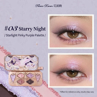 Palette de fards à paupières de luxe Flower Knows Knight Unicorn, 6 couleurs, palette de fards à paupières en satin de soie