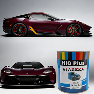 Peinture automobile polyuréthane rouge foncé 2K à <span class=keywords><strong>prix</strong></span> d'usine, résistante aux intempéries, haute brillance, pour carrosserie automobile - Product Image 1