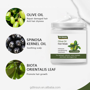 EKBER Private Label Après-shampooing antipelliculaire Olive <span class=keywords><strong>Oli</strong></span> Masque capillaire pour une hydratation en profondeur et l'hydratation des <span class=keywords><strong>cheveux</strong></span> abîmés - Product Image 5