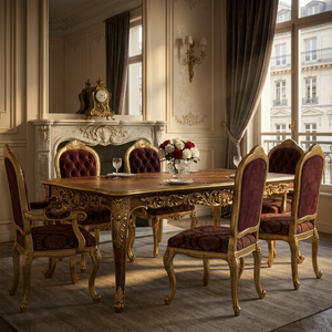 [OEM/ODM] <span class=keywords><strong>Fauteuil</strong></span> à bascule néoclassique français de luxe, sculpté à la main, en bois massif avec feuille d'or, <span class=keywords><strong>pour</strong></span> projets hôteliers et villas - Product Image 5