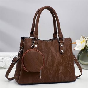 Conjunto de Bolsos de Mano de PU para Mujer, Color Negro Moderno, 2 Piezas, Casuales, para Exteriores - Product Image 6