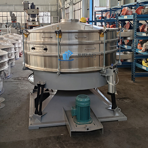 Круглое вращающееся сито из нержавеющей стали, высокопроизводительная вибрационная машина для просеивания порошков - Product Image 3